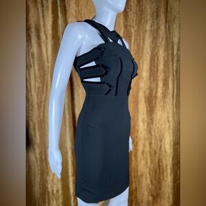 Roland Mouret Altamira black mini dress size 4 / 6